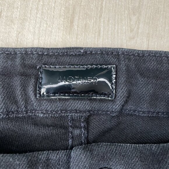 MOTHER Denim - MOTHER The Looker Black Skinny Jeans Mid‎ Rize Size 25 Timeless Minimalist Glam